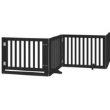  Vrata za pse s vratašcima 10 panela sklopiva 800 cm drvo topole | shoptok.hr