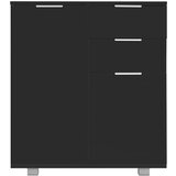  Komoda visoki sjaj crna 71x35x80 cm od konstruiranog drva | shoptok.hr