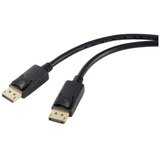 Renkforce DisplayPort priključni kabel DisplayPort utikač, DisplayPort utikač 1.00 m crna RF-5245266 DisplayPort 1.2 DisplayPort kabel | Eponuda.ba