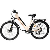 BODYWEL A26 električno kolo 26" mestno kolo, 250 W motor, 36 V 13,5 Ah odstranljiva baterija, bež, (5000255653) | Shoptok.si