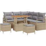  8-dijelni vrtni set sofas s jastučićima bež poli ratan akacija 2-sjedna vrtna sofa s jastučićima bež poli ratan 3-dijelni vrtn Cijene
