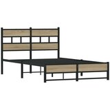 Metalni okvir kreveta bez madraca boja hrasta sonome 120x200 cm | shoptok.hr