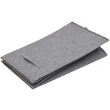  Sklopiva košara za rublje siva 64 5x34 5x59 cm umjetno platno | shoptok.hr
