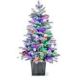 Costway Umetno božično drevo v loncu 100 cm, (5000051499) | Shoptok.si