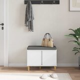  Klupa za hodnik s jastukom s pohranom Bijeli 60 x 38 x 46 cm | Eponuda.ba