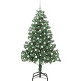 vidaXL Božično drevo med 300 LED z stojalom Zelena 210 cm PVC | Shoptok.si