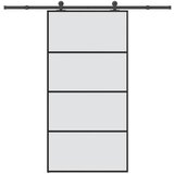 vidaXL Klizna vrata s priborom 102,5x205 cm od stakla ESG i aluminija | shoptok.hr