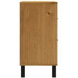  Komoda sa staklenim vratima FLAM 80x40x80 cm masivna borovina | shoptok.hr