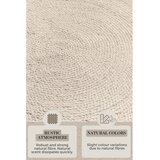 Hanse Home Kremno bela obojestranska/ročno tkana okrogla preproga iz jute ø 200 cm Braided – | Shoptok.si