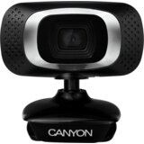 Canyon C3 720P HD webcam with USB2.0. connector, 360° rotary view scope, 1.0Mega pixels, Resolution 1280*720, viewing angle 60°, cable length 2.0m, Black, 62.2×46.5×57.8mm, 0.074kg | Eponuda.ba