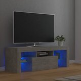 Furnova TV omarica z LED lučkami betonsko siva 120x35x40 cm, (21924684) Cene