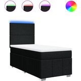 Maison Chic Box spring postelja - Vzmetna postelja z vzmetnico črna 100x200 cm blago SL23761, (21879666) | Shoptok.si