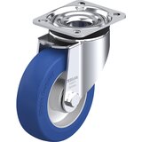 Blickle Vrtljivo kolo iz jeklene pločevine LK-ALBS, kolo s Ø 125 mm, nosilnost 350 kg, mere ploščice 100 x 85 mm | Shoptok.si