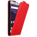 Cadorabo Ohišje, združljivo z ZTE Blade V8 MINI v rdeče jabolko - Zaščitni ovitek v obliki flipa z magnetnim zapiranjem, (20559269) | Shoptok.si