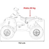 Ramiz 24V QUAD - ŠTIRIKOLESNIK ZA OTROKE CAN-AM MAVERICK ZELENA | Shoptok.si