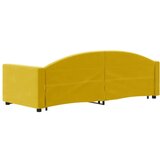  Dnevni krevet na razvlačenje s ladicama žuti 80 x 200 cm baršun | shoptok.hr