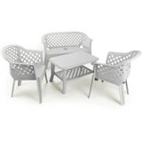 Ipae-progarden baštenski set sto + 2 stolice + dvosed veranda beli cene
