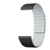 INF Pašček za Garmin Fenix, magnetni silikonski pašček za uro Garmin, združljiv s Fenix 8/7/6/5 Black+Grey 22 mm, (21682981) | Shoptok.si