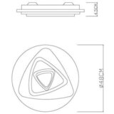 Globo stropna led-svetilka 50/6 cm | Shoptok.si