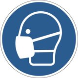 Durable Talna oznaka ODSTRANLJIVA Uporabljajte zaščitno masko, (20376210) | Shoptok.si