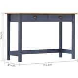 Konzolna mizica Hill z 2 predaloma siva 110x45x74 cm borovina, (20712952) | Shoptok.si