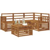  Set vanjskih sofa 5 kom. Prirodna Poliester | shoptok.hr