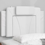  Jastuk za uzglavlje Viana bijeli 90 cm od umjetne kože | shoptok.hr