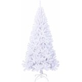  Umjetno božićno drvce s stalakom Bijelo 180 cm PVC i čelik | shoptok.hr