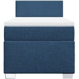  Krevet s oprugama i madracem plavi 100 x 200 cm od tkanine | shoptok.hr
