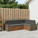  Set vanjskih sofa 4 pcs Prirodna i antracit | Eponuda.ba