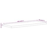 Stolna Mizna plošča 100x40x2,5 cm pravokotna akacija naraven rob | Shoptok.si