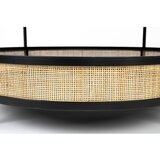 White Label Črna/v naravni barvi okrogla mizica ø 80 cm Makoto – | Shoptok.si