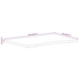  Ploča za radni stol zaobljena 140x50x2,5 cm od drva manga | Eponuda.com