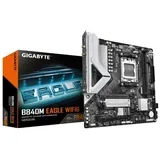 B840M EAGLE WIFI6 Motherboard - AMD Ryzen 9000 CPUs, 5+2+2 Phases VRM, up to 7600MHz DDR5(O.C), 1xPCIe 4.0 + 1xPCIe 3.0 M.2, Wi-Fi 6, 2.5GbE LAN, USB 3.2 Gen 1
