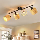 Nettlife Stropna svetilka s 4 plameni, E14, naravno črna, papirnata, za dnevno sobo, (22116666) | Shoptok.si