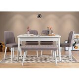  Trpezarijski sto i stolice santiago white grey Cene