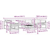  Set vanjskih sofa 8 kom. Bijela i crna Smeđa 79 x 79 x 37 cm | Shoptok.si