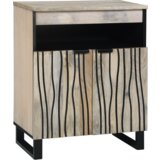 vidaXL Omare in policami za shranjevanje medijev s polico Bela in črna | Shoptok.si