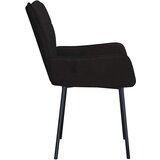  Jedilni stoli 2 kosa črn žamet, (20701311) | Shoptok.si