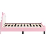  Krevet za djecu s uzglavljem Ružičasta 80 x 160 cm PU | shoptok.hr