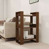 The Living Store Knjižna omara/pregrada medeno rjava 60x35x91 cm trden les - Knjižna Omara, (21437231) | Shoptok.si