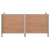 Ograja za koš za smeti Rjava 237 x 85 x 115 cm Aluminij in WPC, (5000241944) | Shoptok.si
