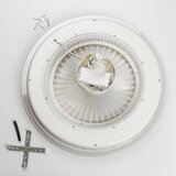  Brilagi - LED prigušiva svetiljka sa ventilatorom RONDA LED/48W/230V bela + daljinski upravljač | Eponuda.com