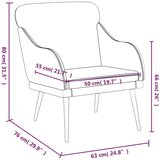  Fotelj kapučino 63x76x80 cm umetno usnje, (20929450) | Shoptok.si