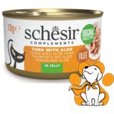 Schesir Cat Tuna With Aloe in Jelly 70g, Fileti Tune i Aloe u Želeu Za Mačke | ePonuda.com