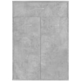 Ormarić za cipele boja betona 60 x 35 x 84 cm konstruirano drvo | shoptok.hr