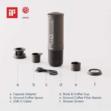 OUTIN nano espresso machine, model OTEM-01, color space grey | Eponuda.com