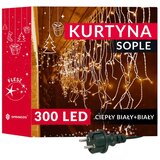  LED svjetlosna zavjesa toplo bijela + hladno bijeli bljesak 300 LED lampica | shoptok.hr