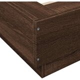  Okvir krevet s LED svjetlima 75x190 cm od konstruiranog drva | shoptok.hr