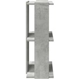 vidaXL Knjižna omara 3-nadstropna beton. siva 60x30x80 cm inž. les | Shoptok.si
